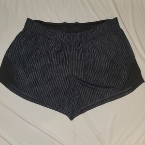 Athletic Works Black Striped Women's Athletic Shorts